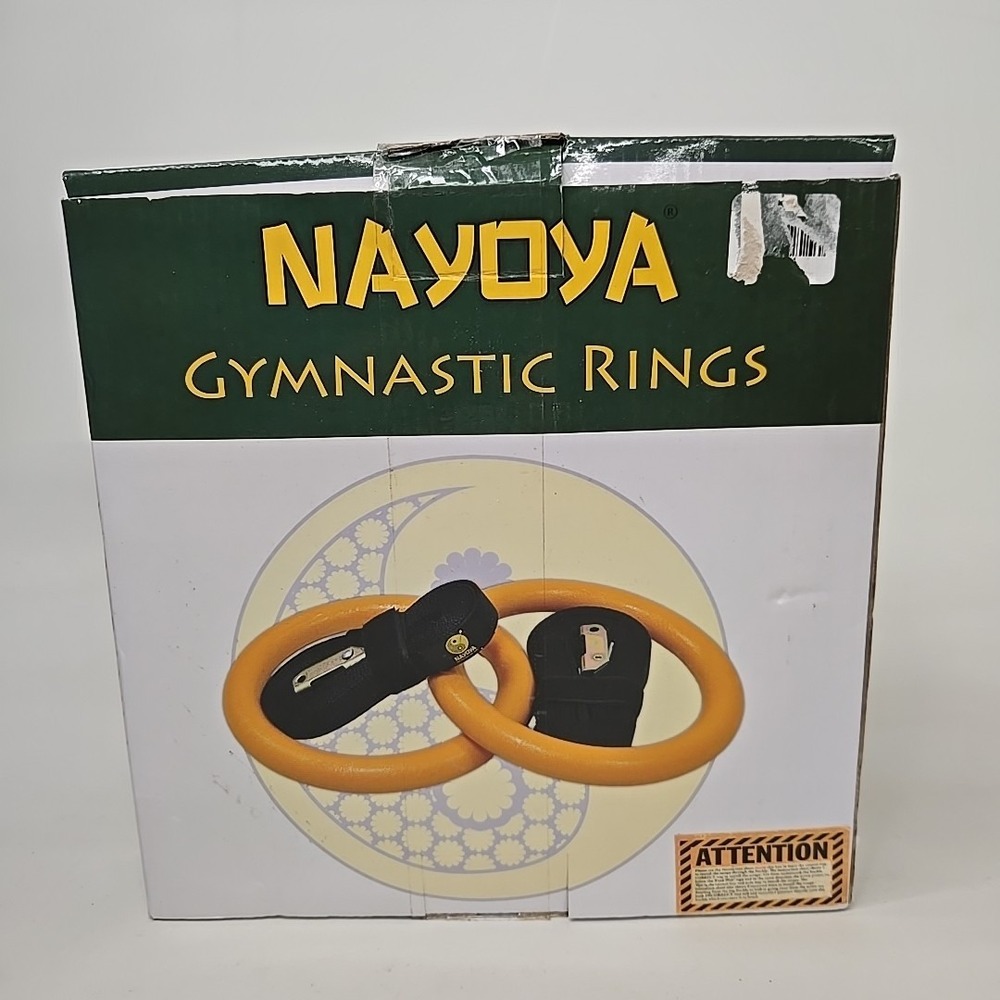 Nayoya Gymnastic‎ Rings w/Adjustable Straps For Full Body Strength Training